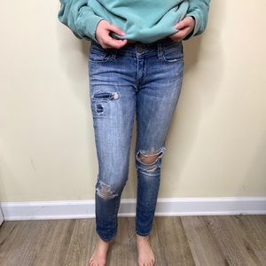 Paige Distressed Denim Jeans